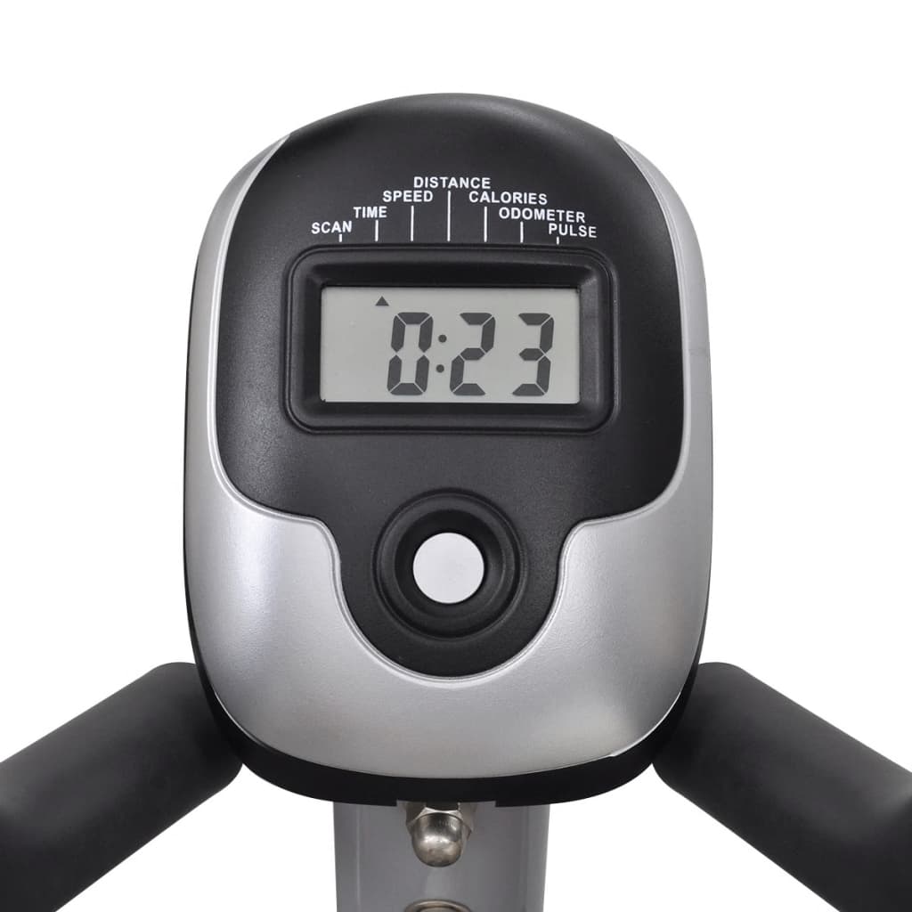 vidaXL Bicicleta elíptica 3 kg pulso volante magnético