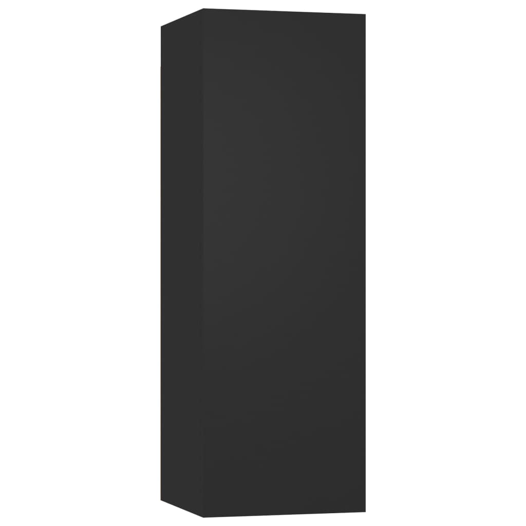 vidaXL Mueble para TV madera contrachapada negro 30,5x30x90 cm
