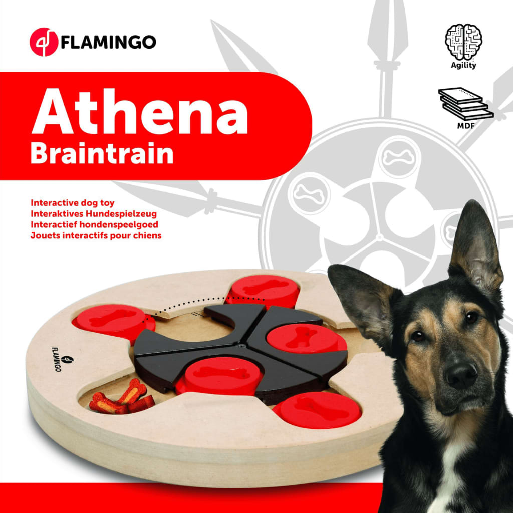 FLAMINGO Juguete de entrenamiento cerebral Athena madera 25 cm