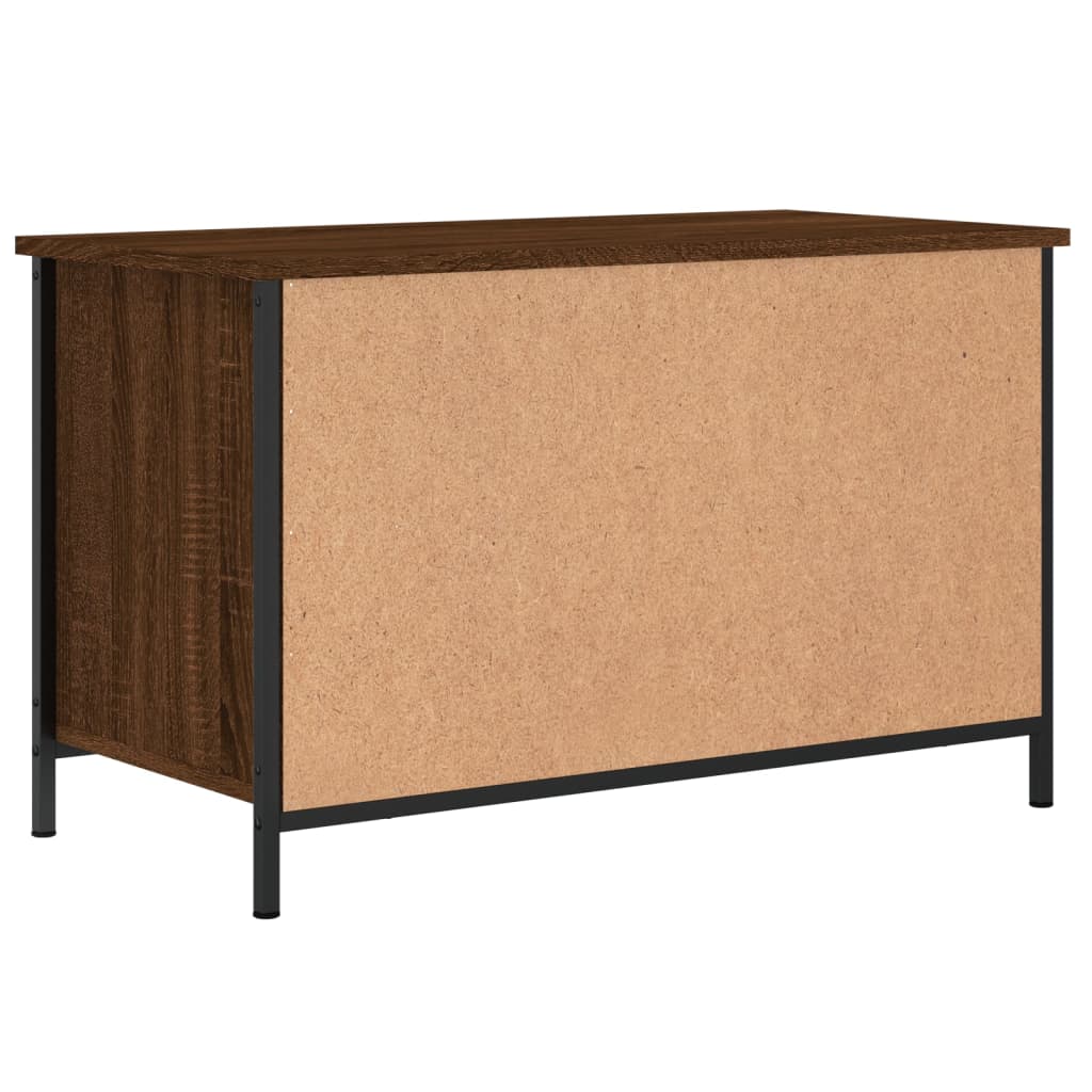 vidaXL Mueble para TV madera contrachapada marrón roble 80x40x50 cm