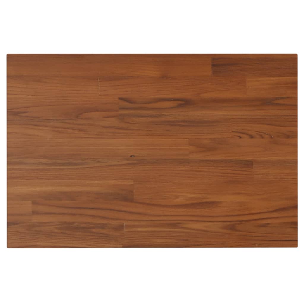 vidaXL Encimera baño madera maciza tratada marrón oscuro 60x40x2,5 cm