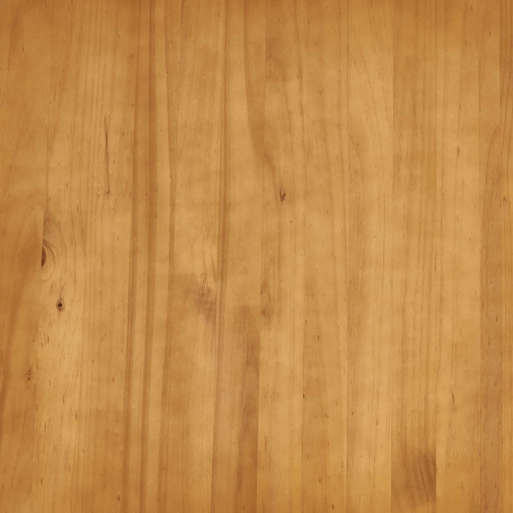 vidaXL Mesa de comedor de madera de pino blanco y marrón 140x70x73 cm