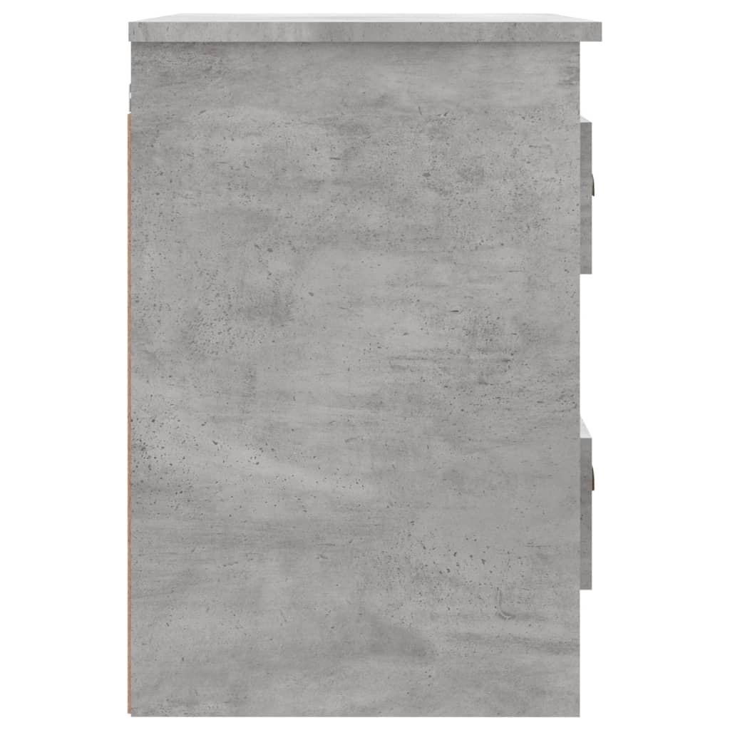 vidaXL Mesita de noche de pared gris hormigón 41,5x36x53 cm