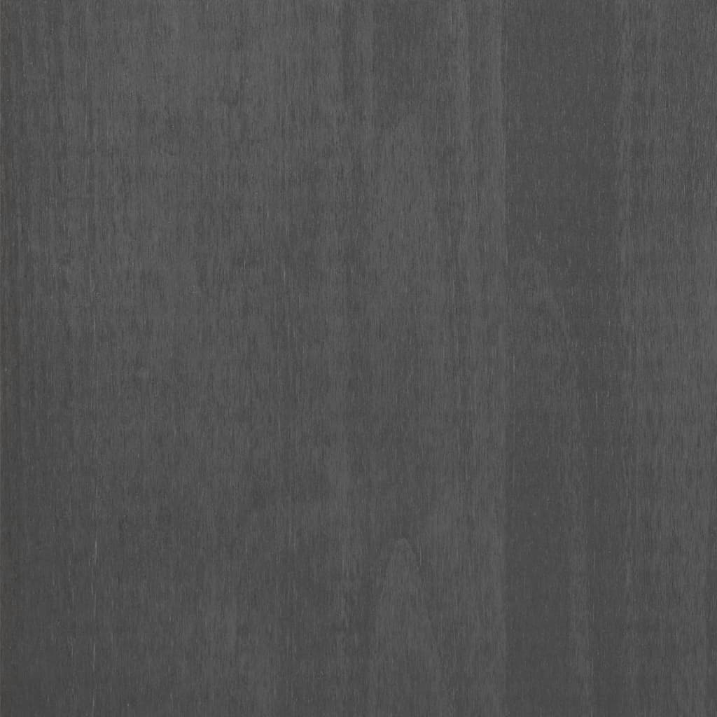 vidaXL Armario HAMAR madera maciza pino gris oscuro 99x45x137 cm