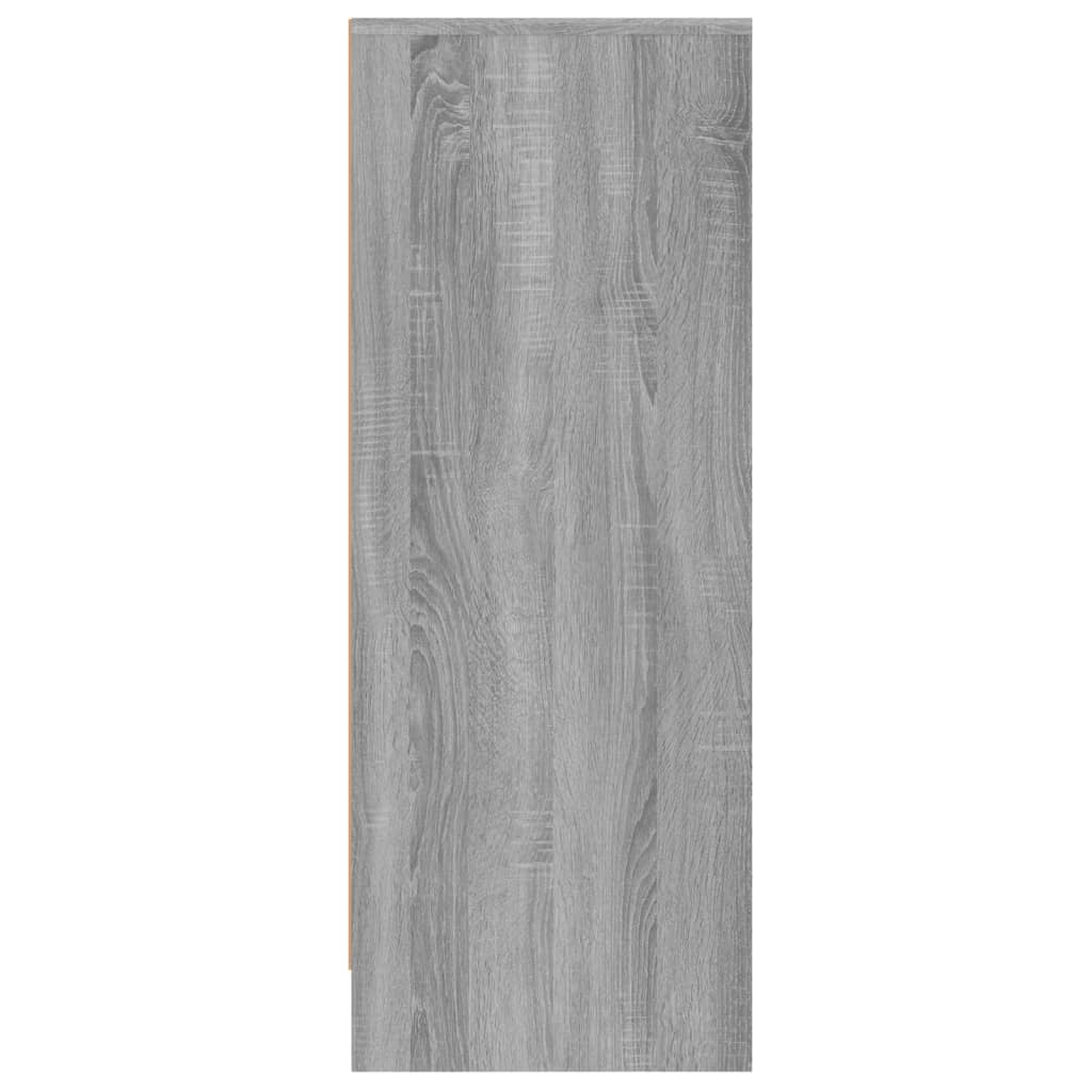 vidaXL Zapatero de madera contrachapada gris Sonoma 60x35x92 cm