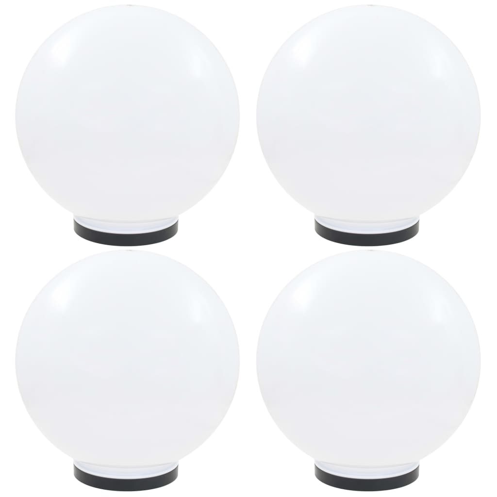 vidaXL Lámparas de bola LED 4 unidades esféricas PMMA 40 cm