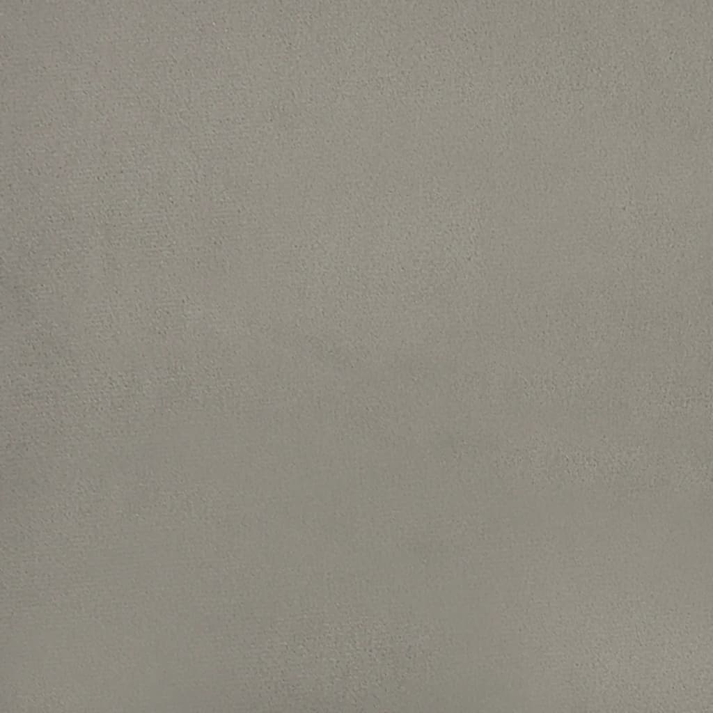vidaXL Silla de oficina giratoria de terciopelo gris claro