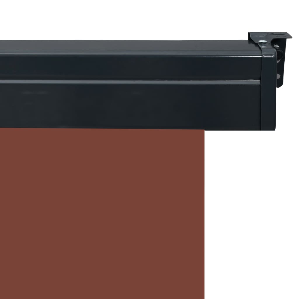 vidaXL Toldo lateral de balcón marrón 65x250 cm