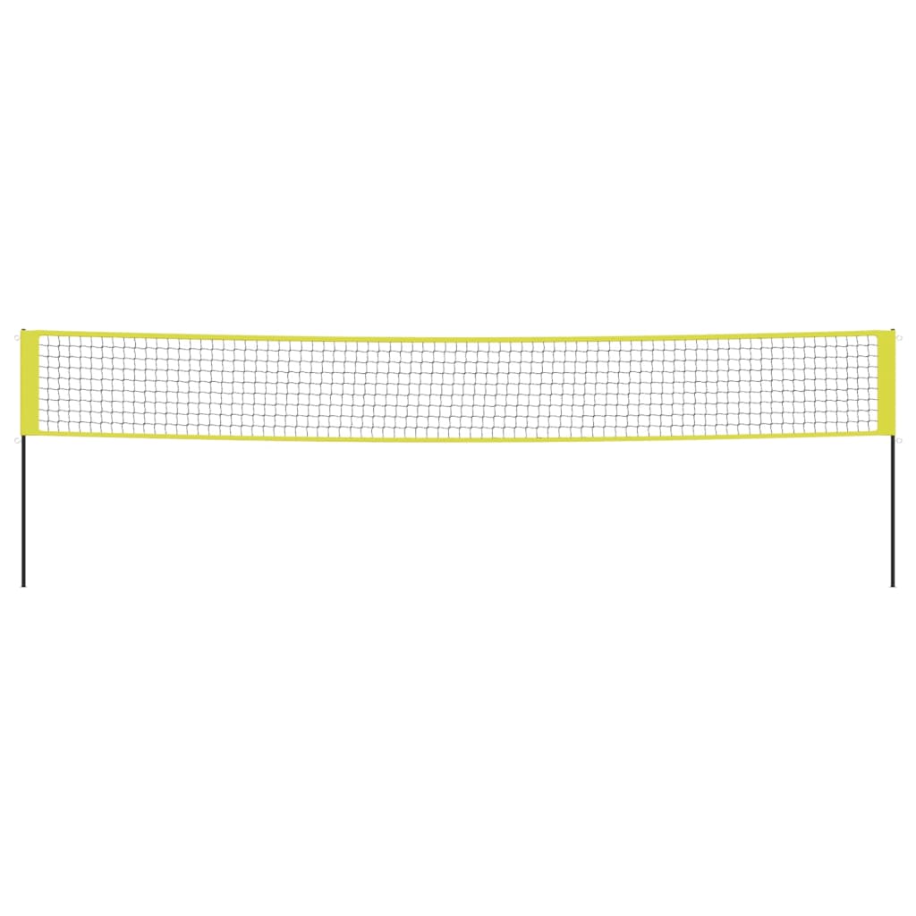 vidaXL Red de voleibol tela PE amarillo y negro 823x244 cm