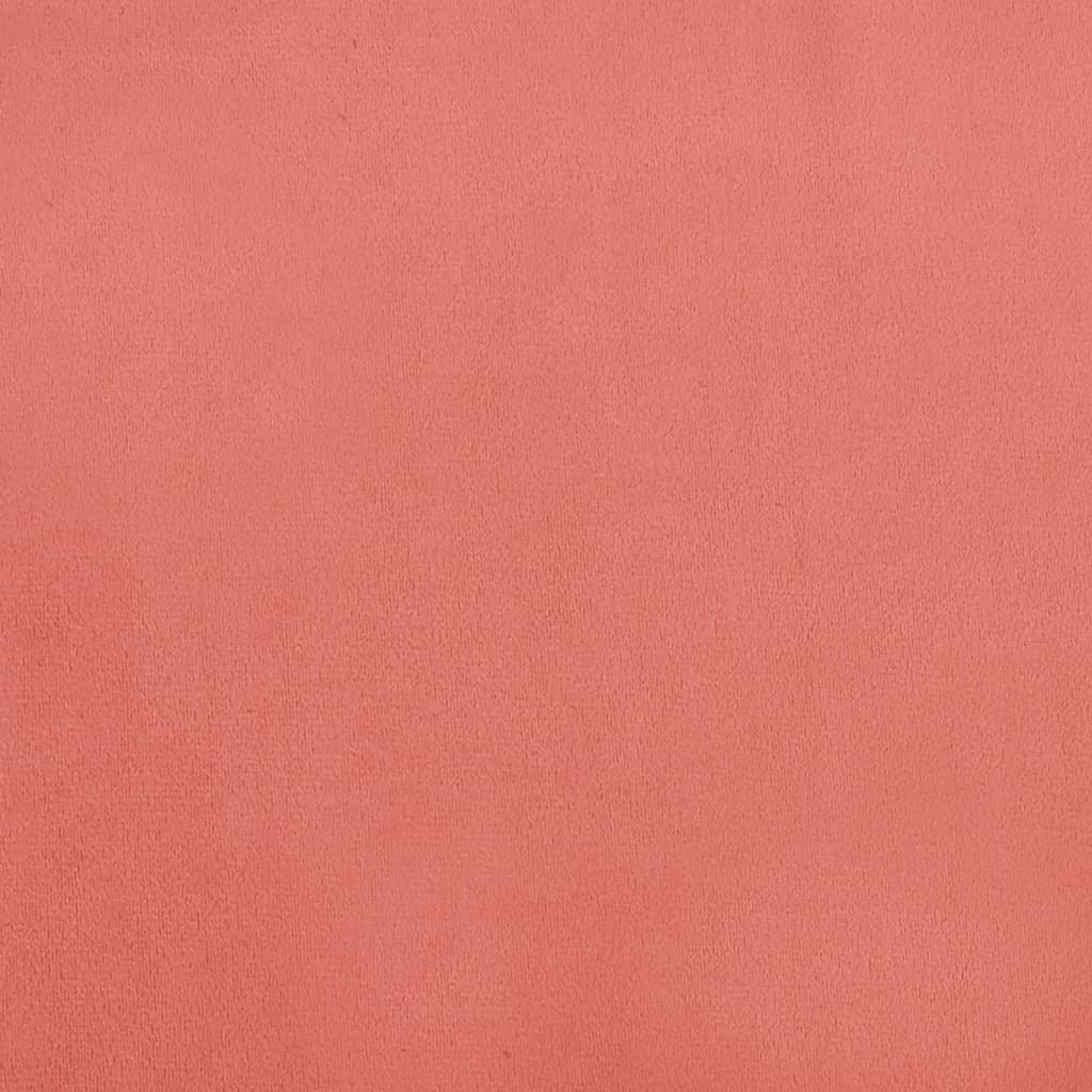 vidaXL Reposapiés de terciopelo rosa 45x29,5x35 cm