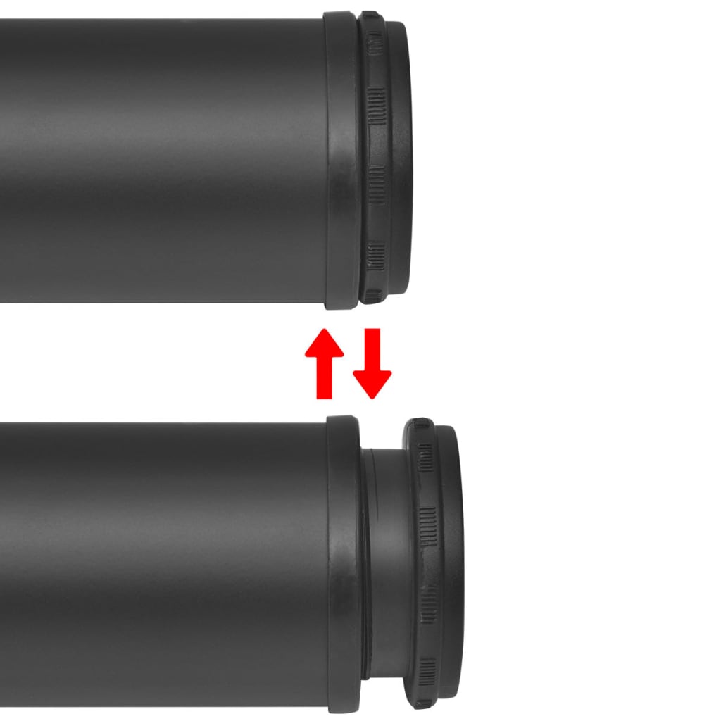 4 Patas de Mesa Regulables en Altura 870 mm (Color Negro)