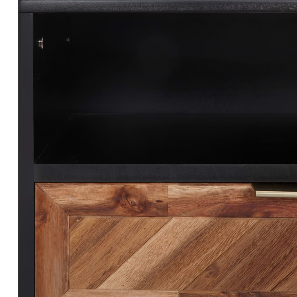 vidaXL Mueble para TV de madera maciza de acacia y MDF 100x35x45 cm