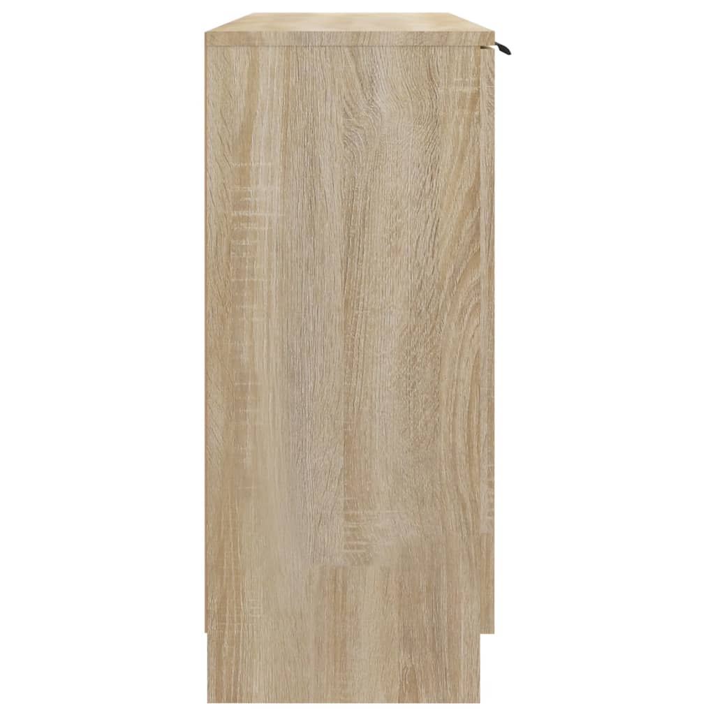 vidaXL Aparador de madera contrachapada roble Sonoma 90,5x30x70 cm