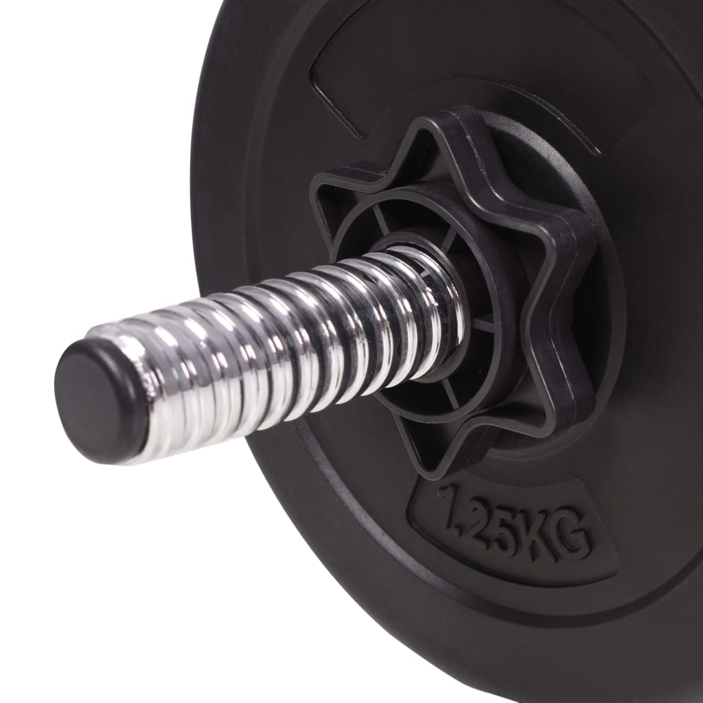 vidaXL - Banco de pesas ajustable con soporte de pesas, juego de mancuernas  y mancuernas, equipo de entrenamiento de cuerpo total con pesas de 264.6