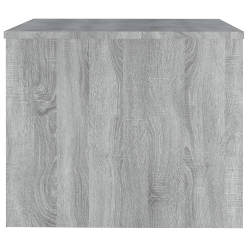 vidaXL Mesa de centro madera contrachapada gris Sonoma 80x50x40 cm