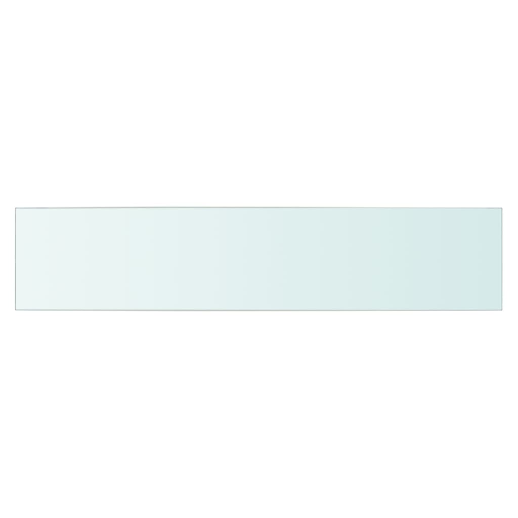 vidaXL Panel de estante vidrio claro 70x15 cm