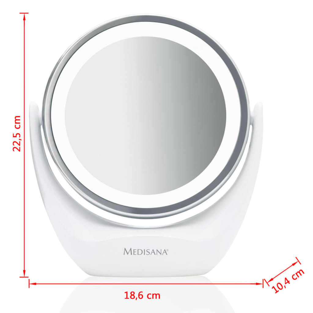 Medisana Espejo cosmético 2 en 1 CM 835 12 cm blanco 88554