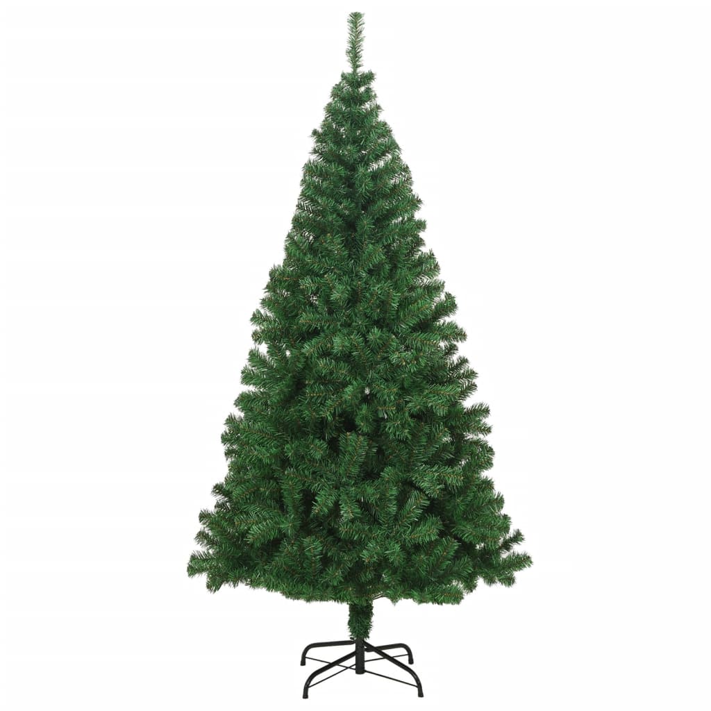 vidaXL Árbol de Navidad artificial con ramas gruesas PVC verde 210 cm