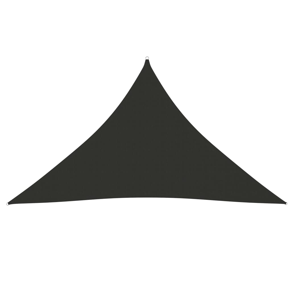 vidaXL Toldo de vela triangular tela Oxford gris antracita 3x3x4,24 m