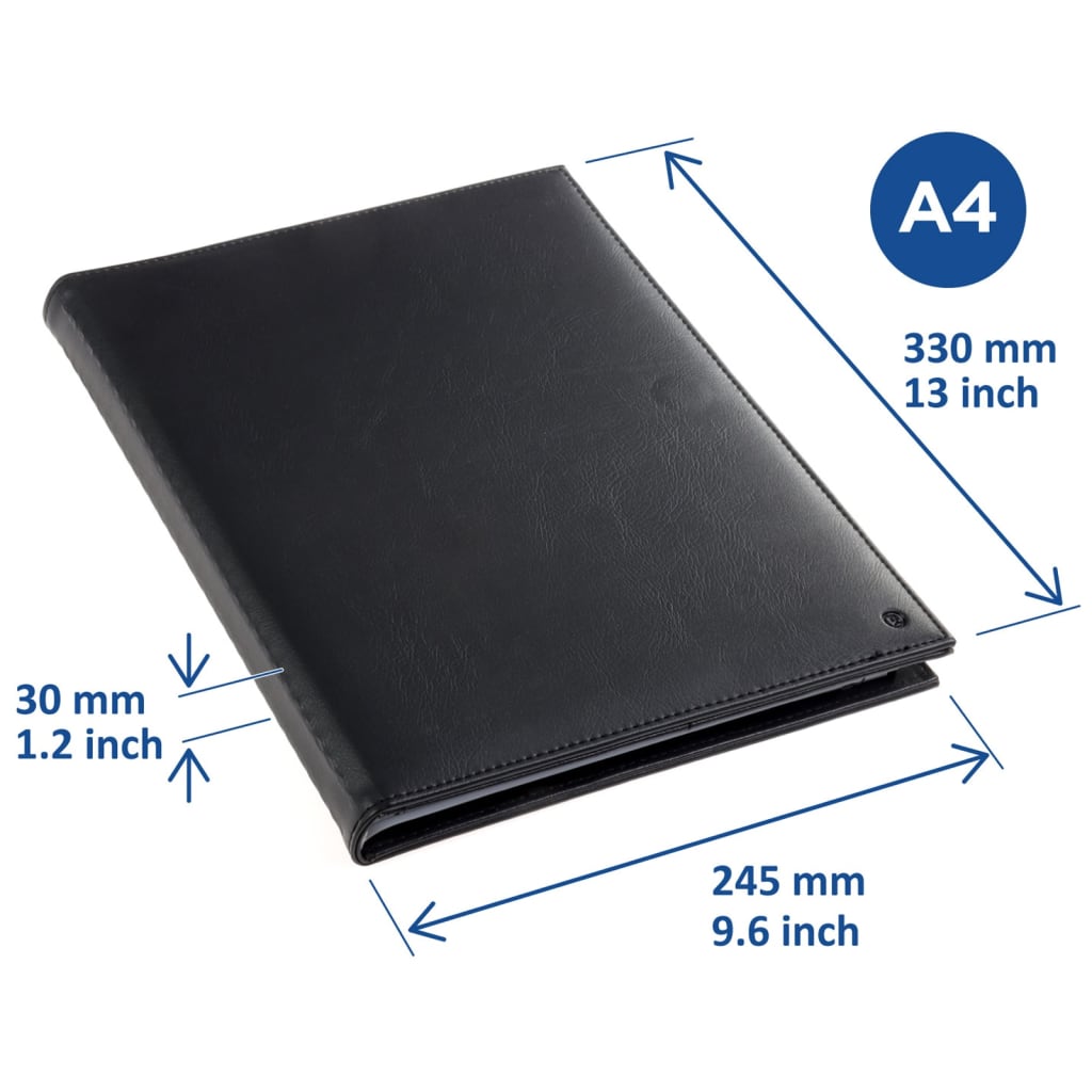 rillstab Libro portafolios Ambassador Luxe A4 40 bolsillos negro