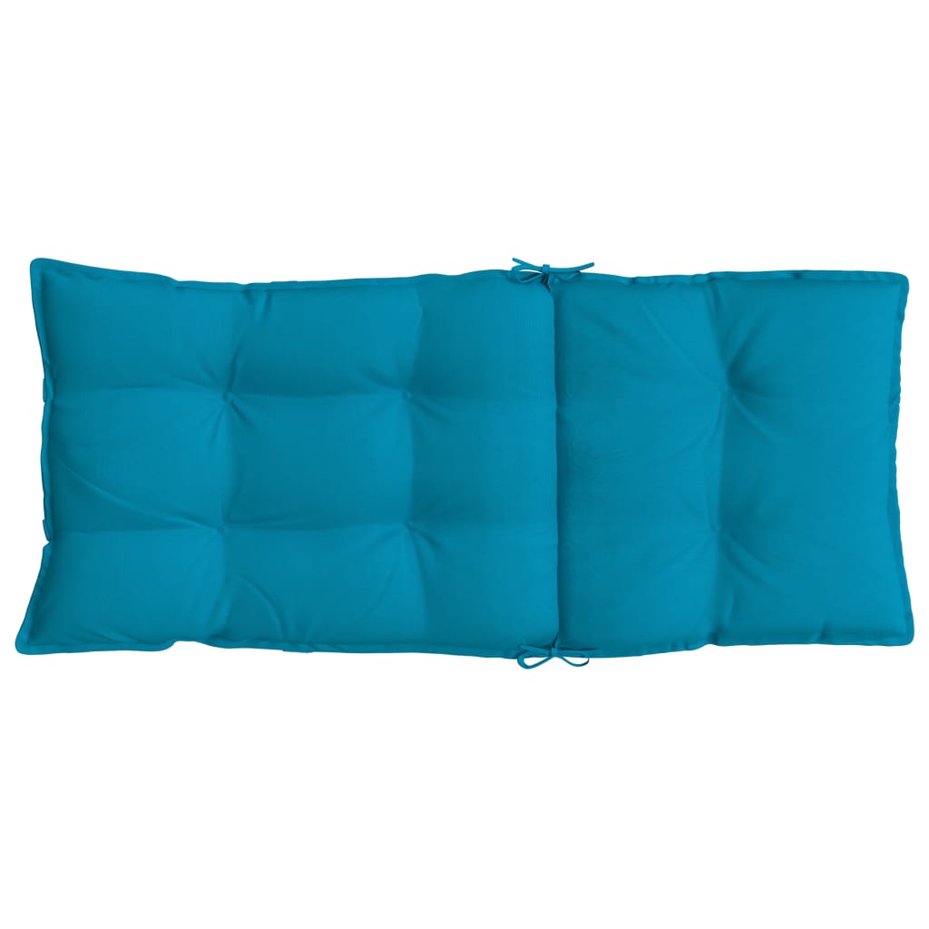 vidaXL Cojines de silla con respaldo alto 4 uds tela Oxford azul claro