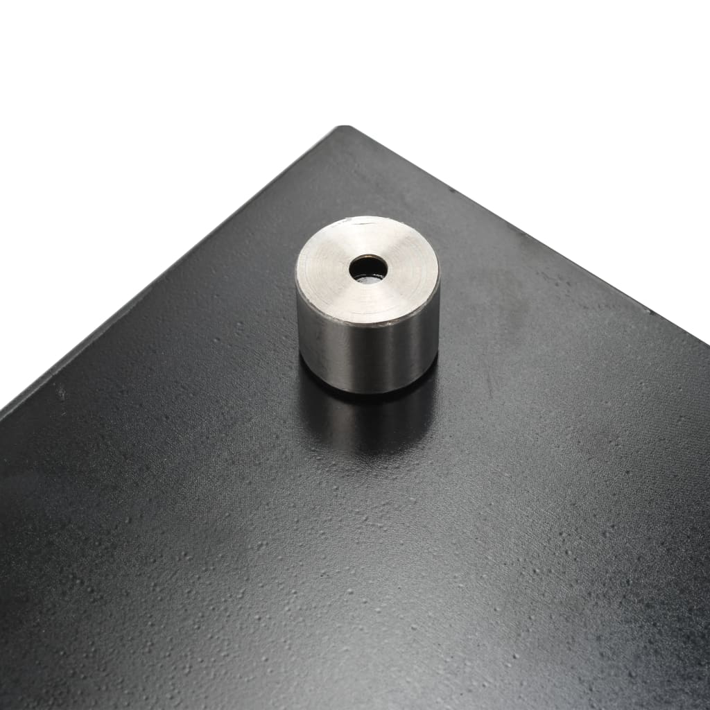 vidaXL Protección salpicaduras cocina vidrio templado negro 100x60 cm