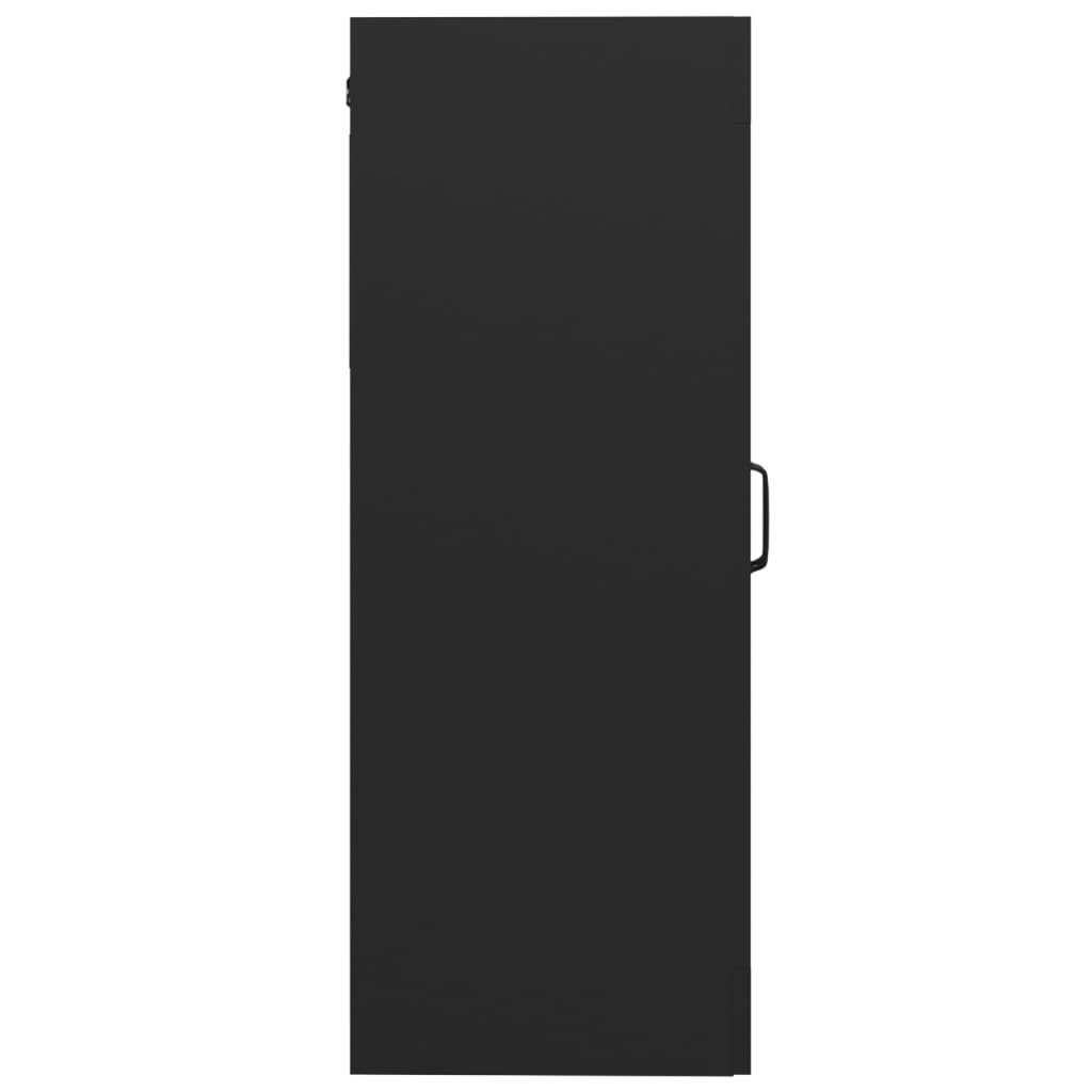 vidaXL Armario de pared colgante negro 69,5x34x90 cm
