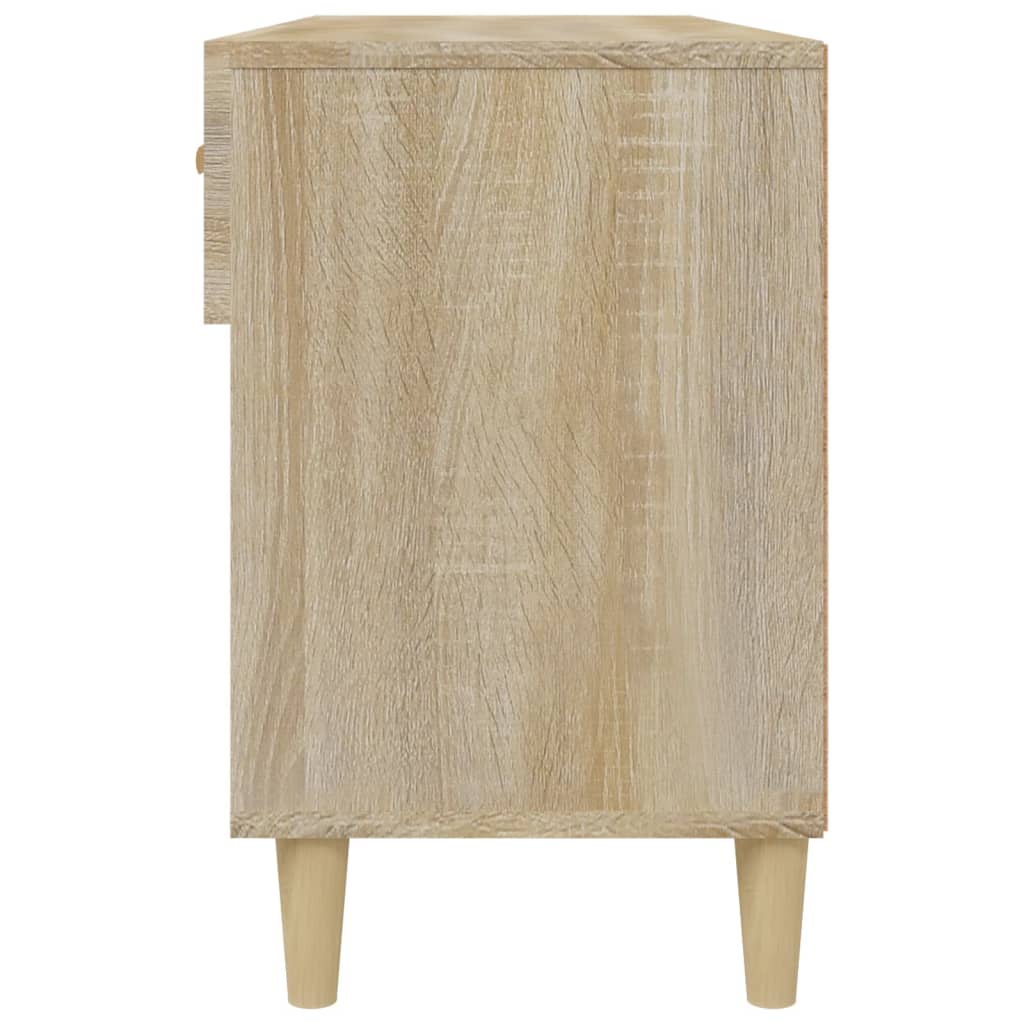 vidaXL Mueble zapatero madera contrachapada roble Sonoma 102x35x55 cm