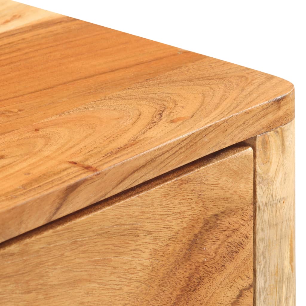 vidaXL Aparador de madera maciza de acacia 110x30x75 cm