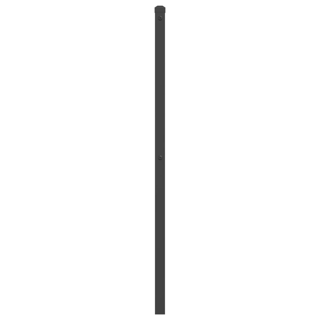 vidaXL Cabecero de metal negro 100 cm