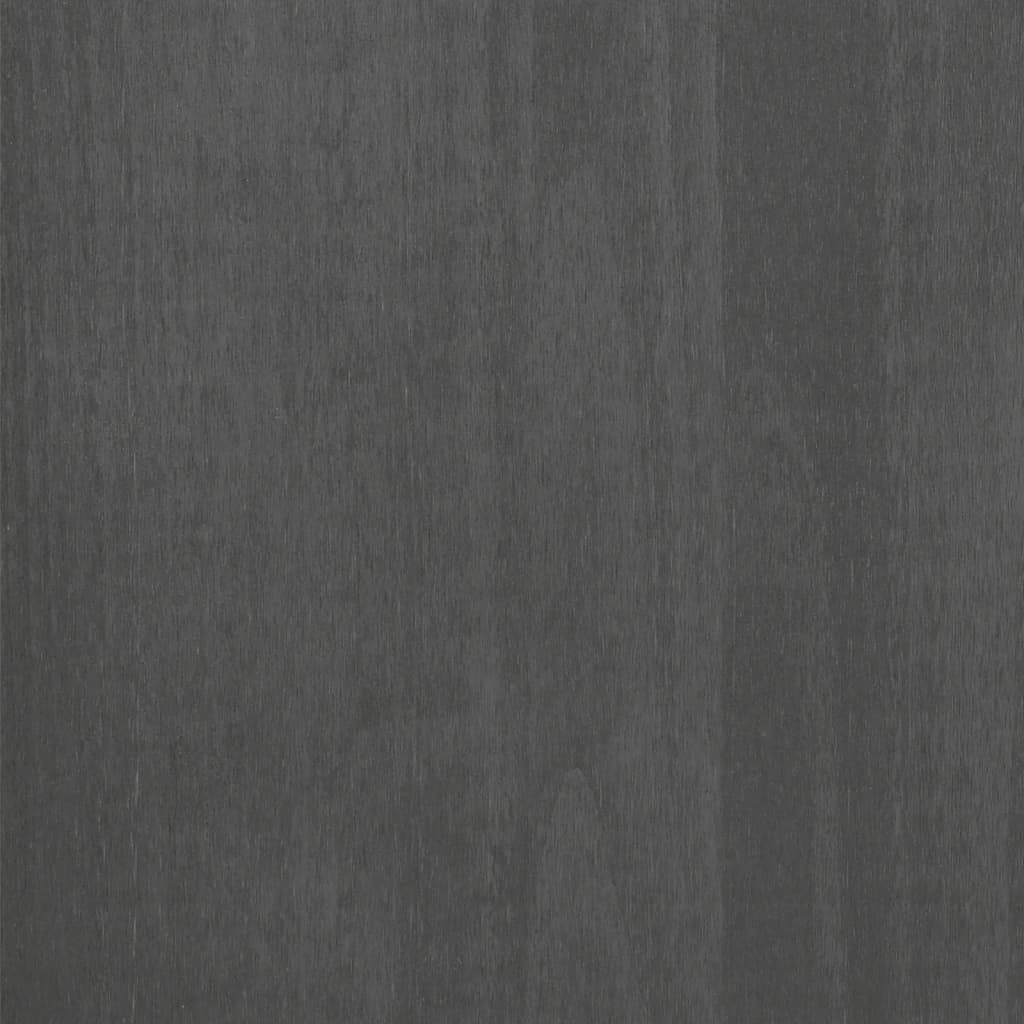 vidaXL Estantería HAMAR madera maciza pino gris oscuro 85x35x112 cm