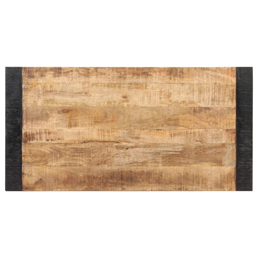 vidaXL Mesa de comedor madera maciza de mango rugosa 120x60x76 cm