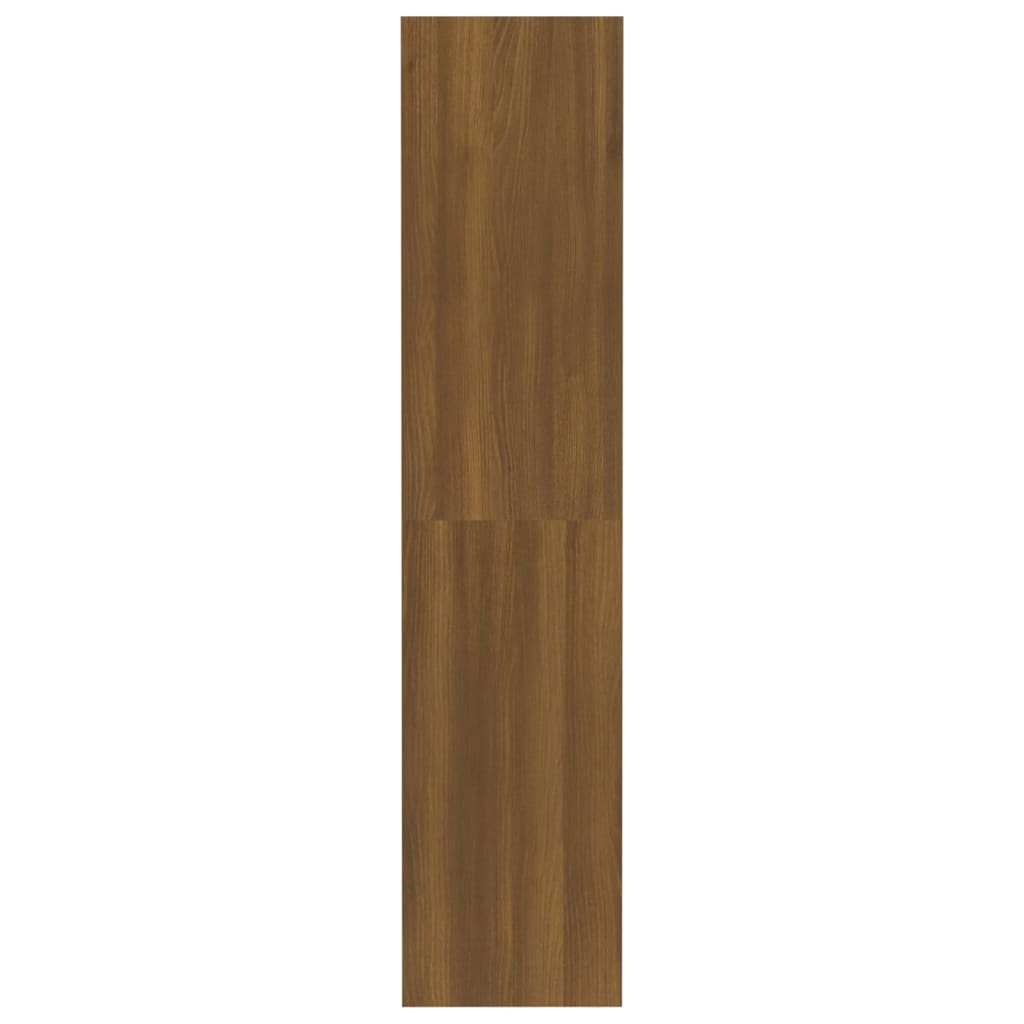 vidaXL Estantería/divisor madera ingeniería marrón roble 80x30x135 cm