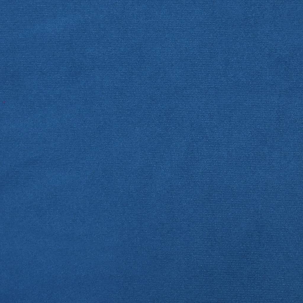 vidaXL Silla mecedora de terciopelo azul