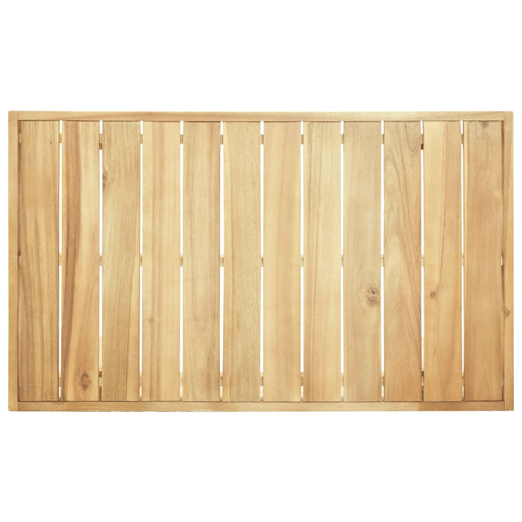 vidaXL Mesa de centro de madera maciza de acacia 100x60x25 cm