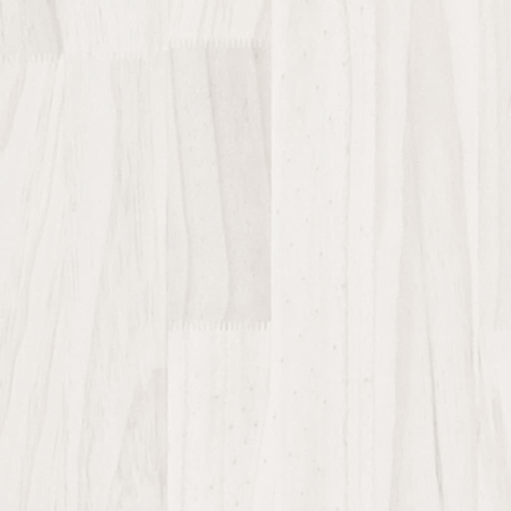 vidaXL Estante de almacenamiento madera maciza pino blanco 60x30x105cm
