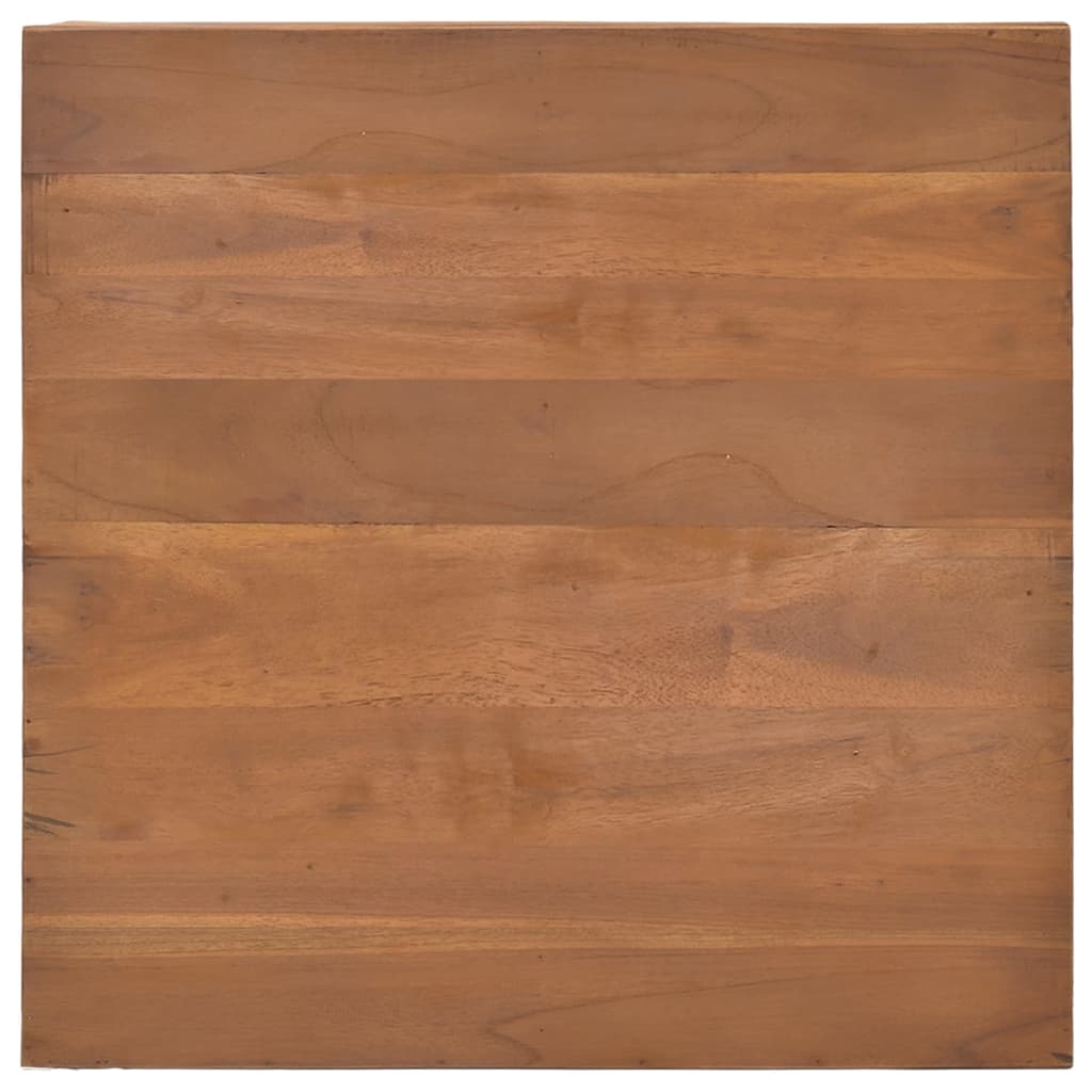 vidaXL Mesa de centro madera maciza de teca 65x65x33 cm