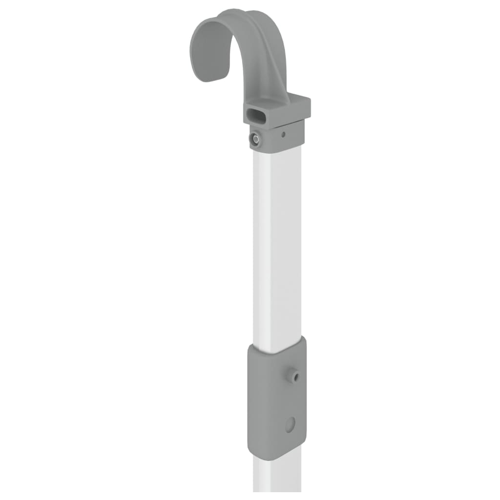 vidaXL Tendedero para balcón aluminio 89x25x(60-95) cm