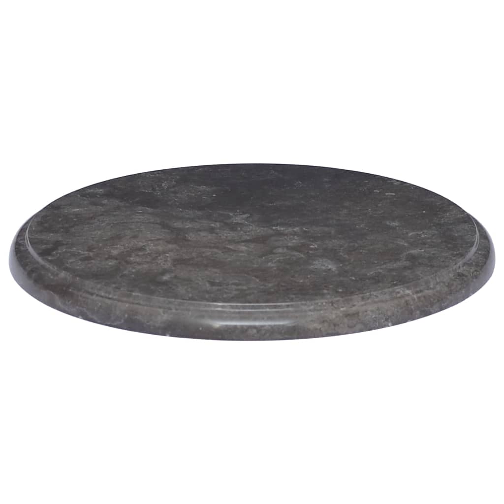 vidaXL Tablero para mesa mármol negro Ø40x2,5 cm