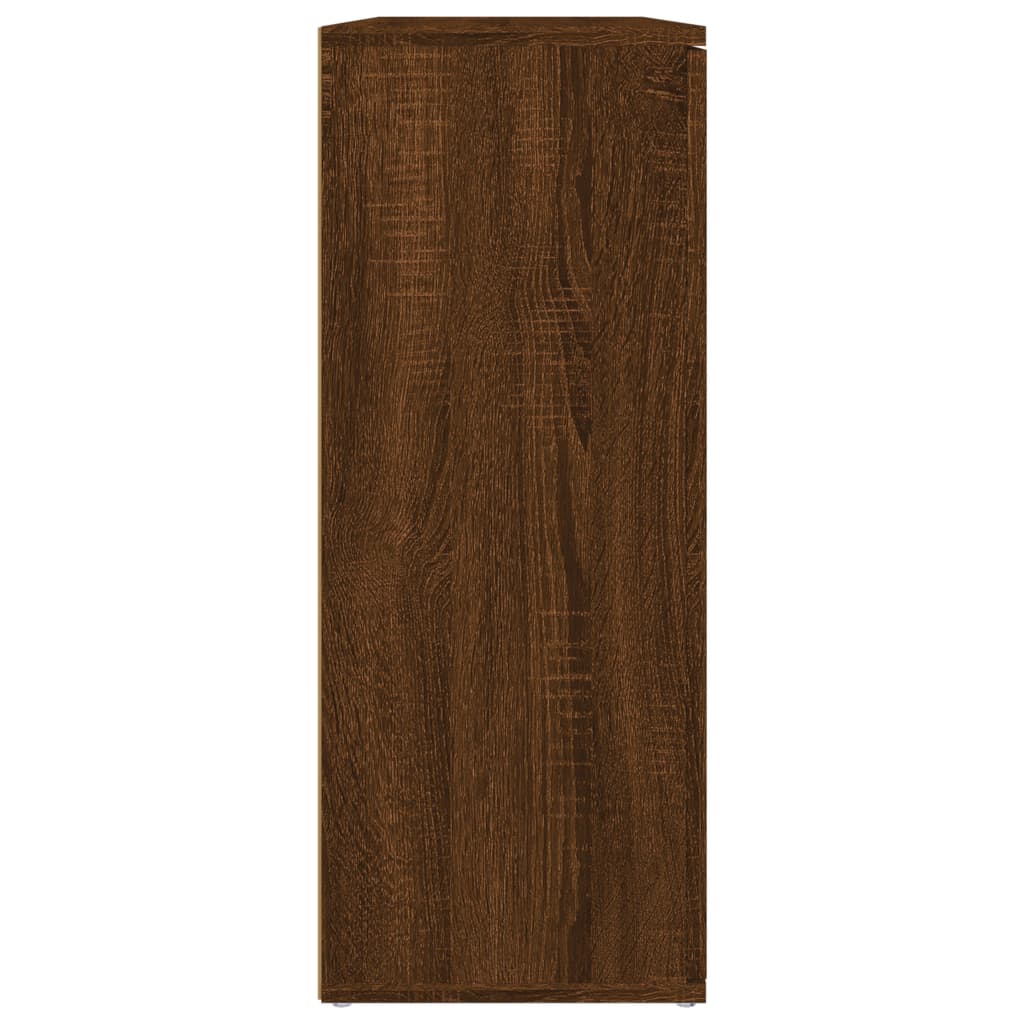 vidaXL Aparador madera contrachapada roble marrón 91x29,5x75 cm