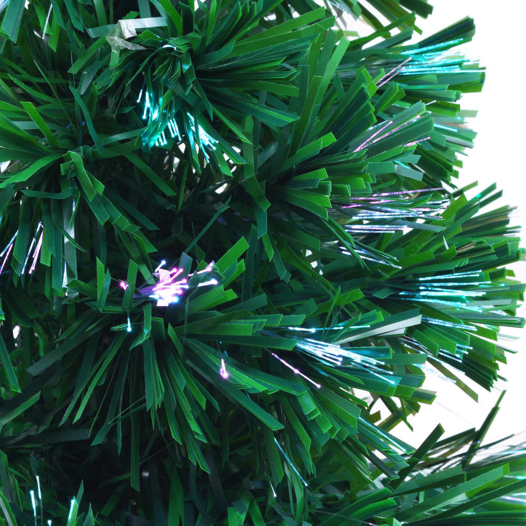 vidaXL Árbol de Navidad artificial fibra óptica verde 64 cm