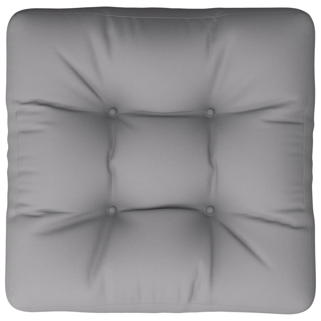 vidaXL Cojín para sofá de palets tela gris 50x50x12 cm
