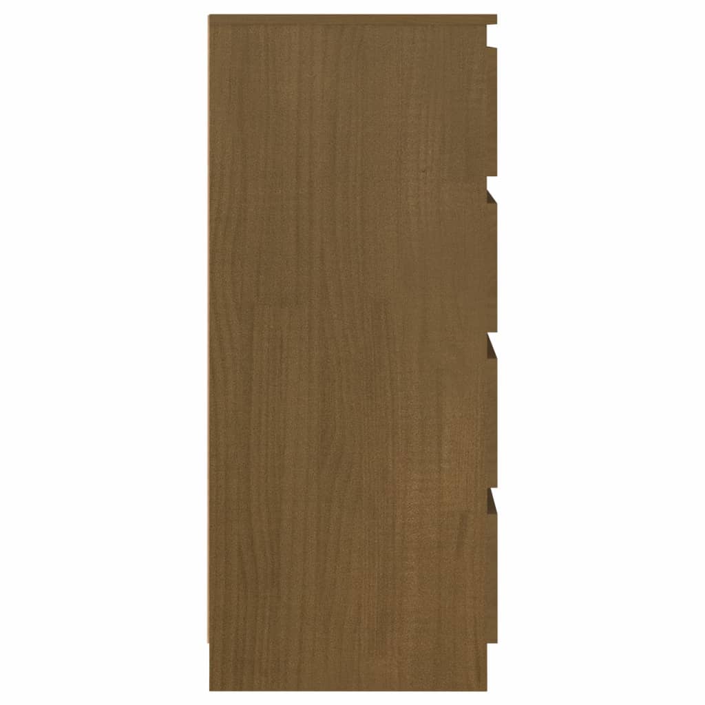 vidaXL Armario auxiliar madera maciza de mango marrón miel 60x36x84 cm