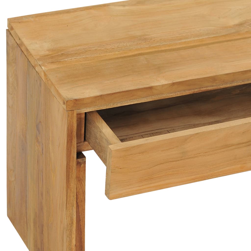 vidaXL Mueble para TV de madera maciza de teca 100x35x45 cm