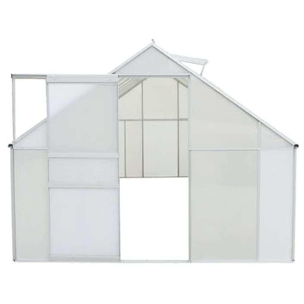 vidaXL Invernadero de policarbonato y aluminio 430x250x195 cm