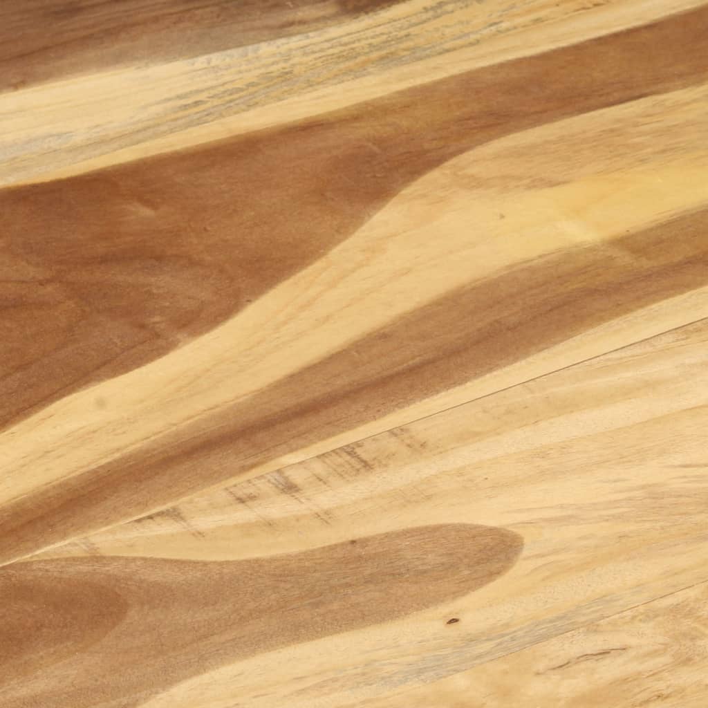 vidaXL Mesa de centro madera maciza acabado de sheesham 110x60x40 cm