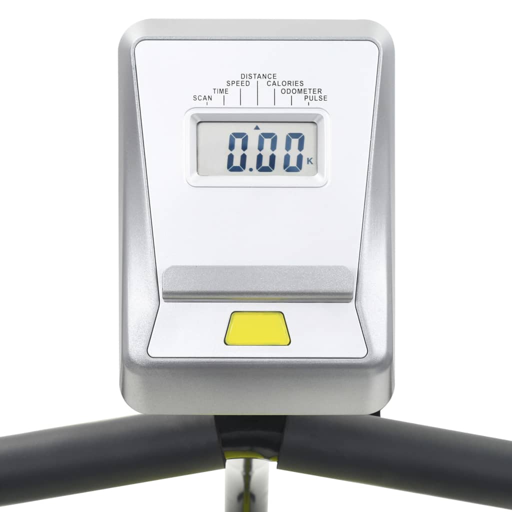 vidaXL Bicicleta estática reclinada magnética con pulsómetro
