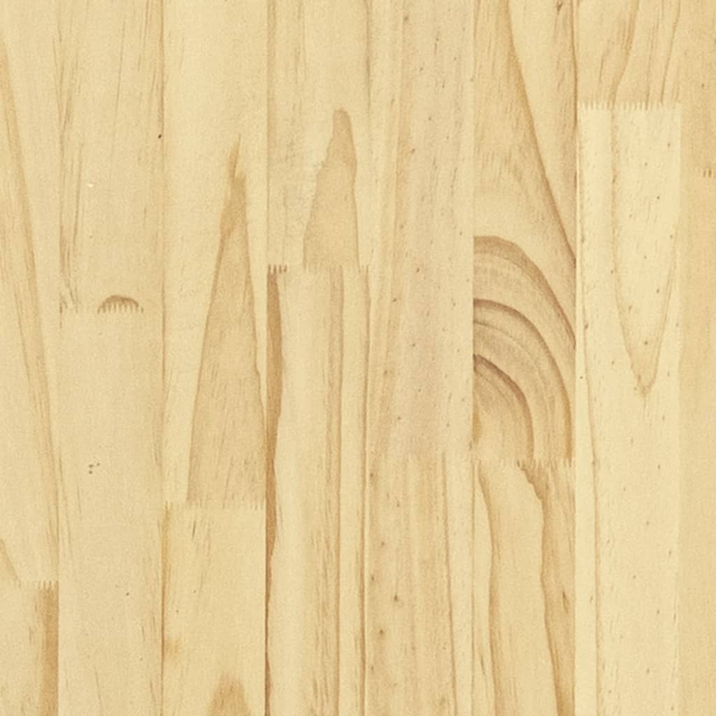 vidaXL Estantería de 2 niveles madera maciza de pino 60x30x70 cm