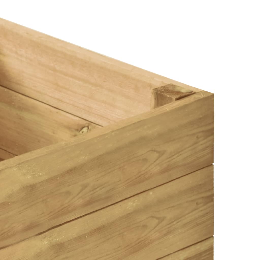vidaXL Arriate de madera de pino impregnada 100x50x54 cm