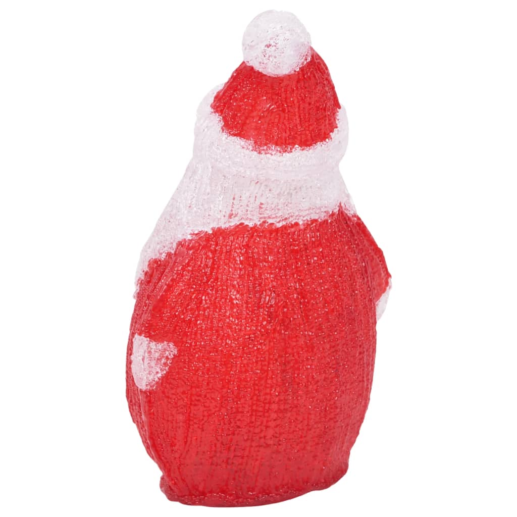 vidaXL Figura de Papá Noel de acrílico navideño LED 28 cm